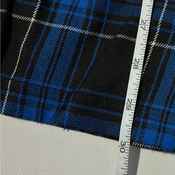 Lip Service Punk & Disorderly Blue Plaid Mini Dress Safety Pin S vintage y2k - Picture 7 of 14